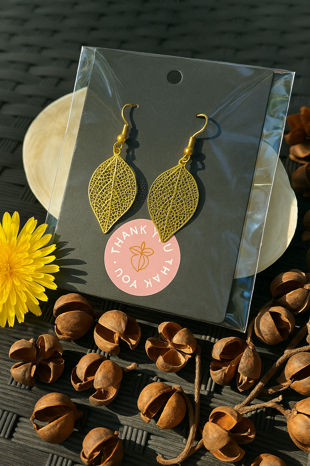 🍃 Boucles d’Oreilles - Feuille Globalease