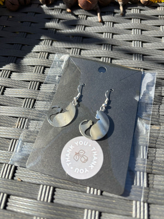💞 Boucles d’Oreilles - Chaton & Maman